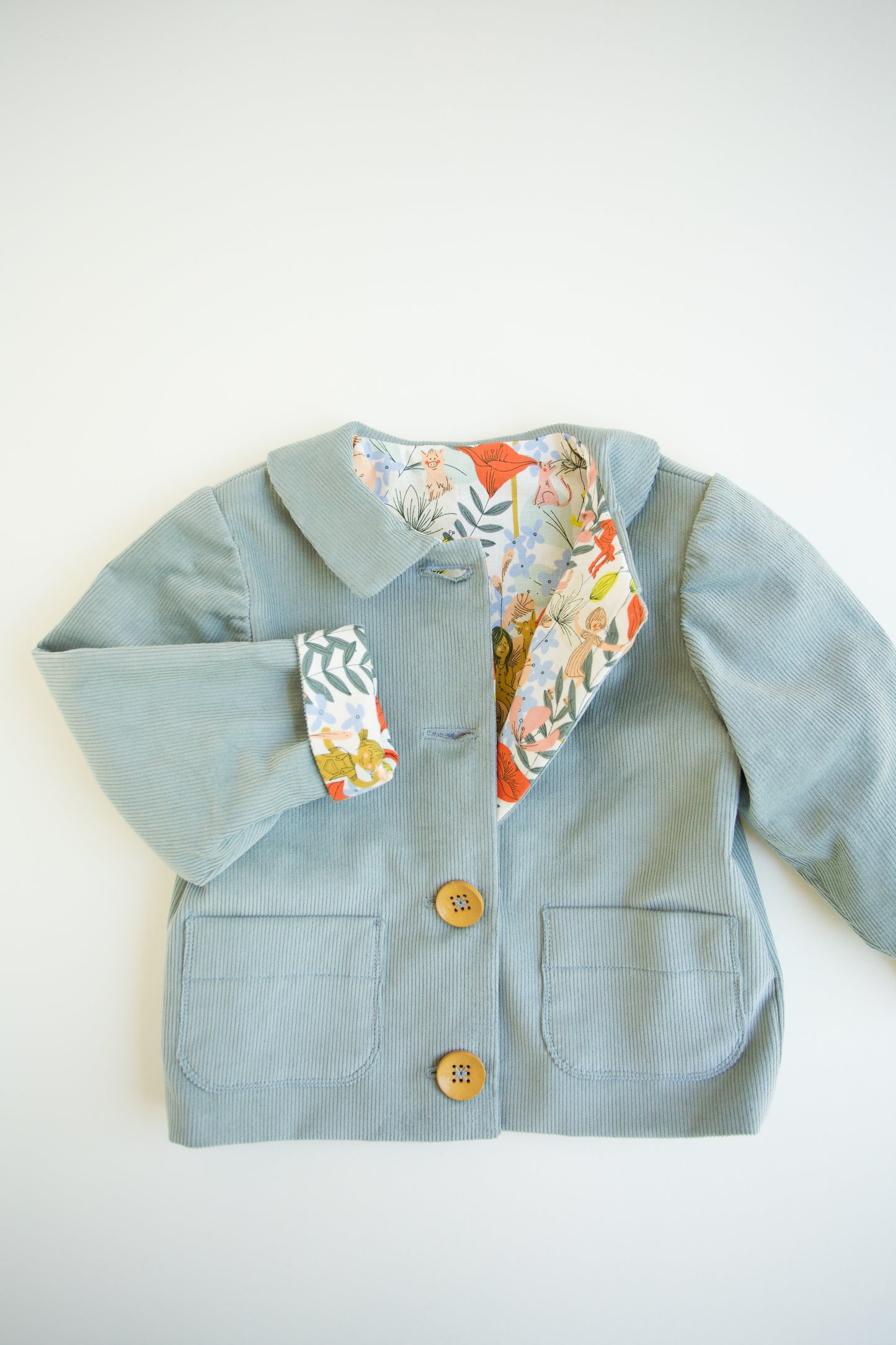 Kid's Light Blue Corduroy Jacket