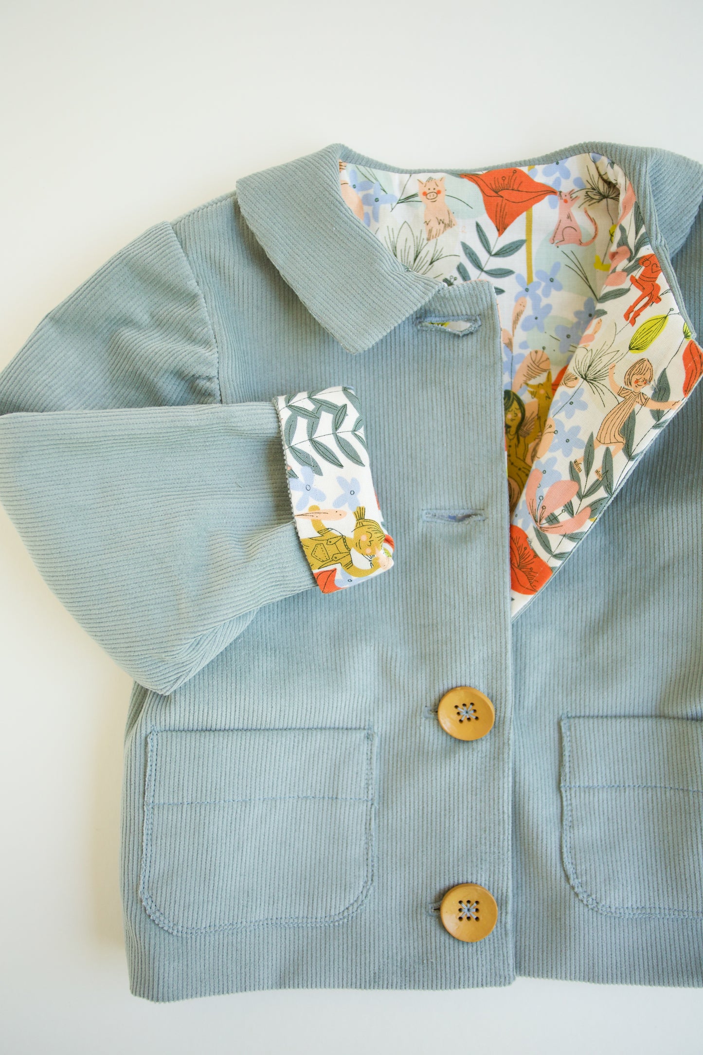 Kid's Light Blue Corduroy Jacket