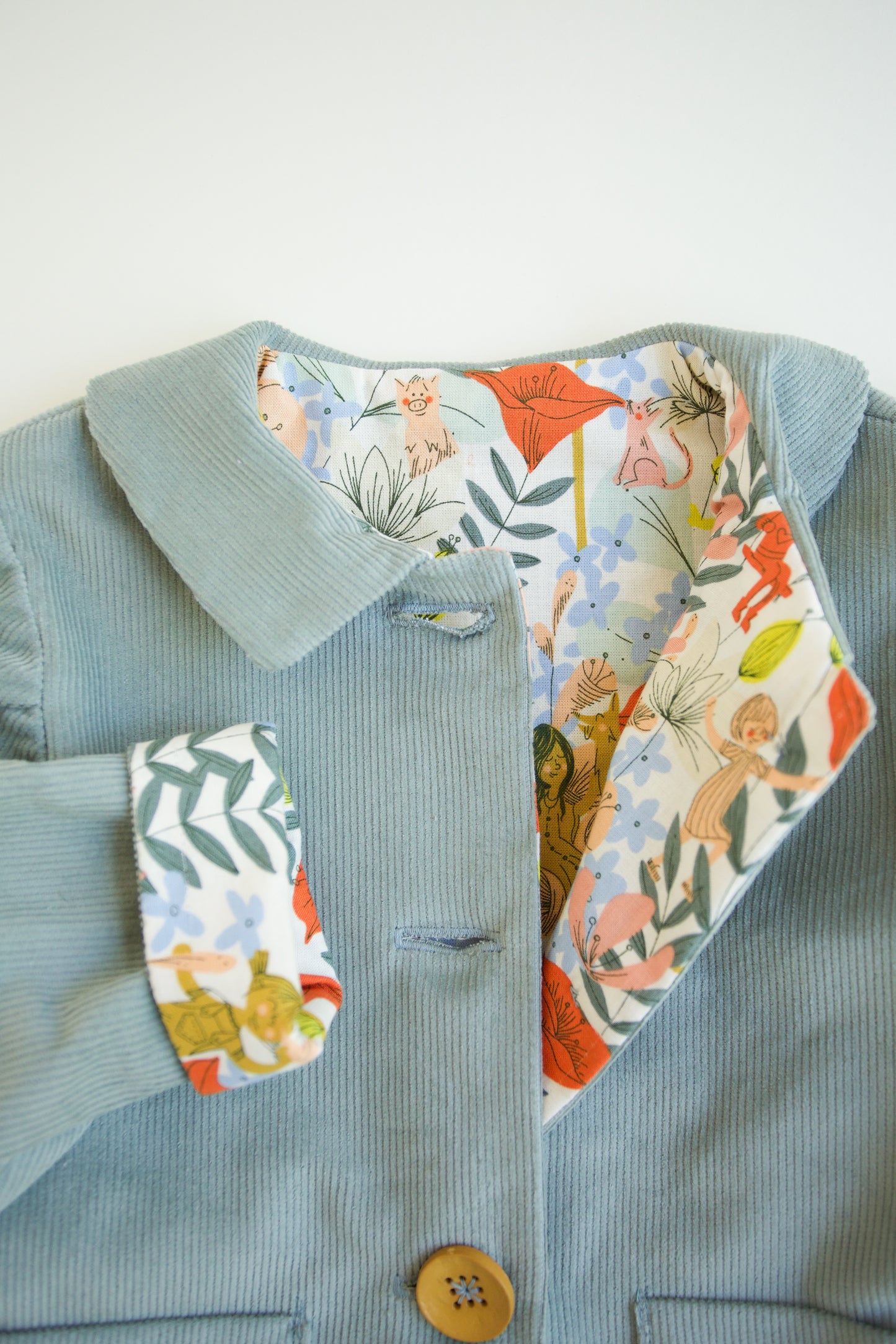 Kid's Light Blue Corduroy Jacket