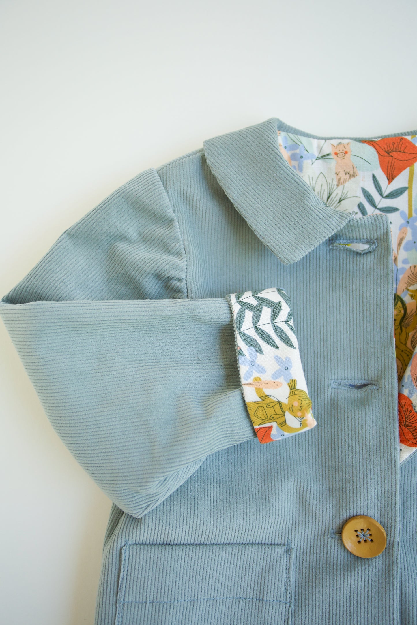 Kid's Light Blue Corduroy Jacket