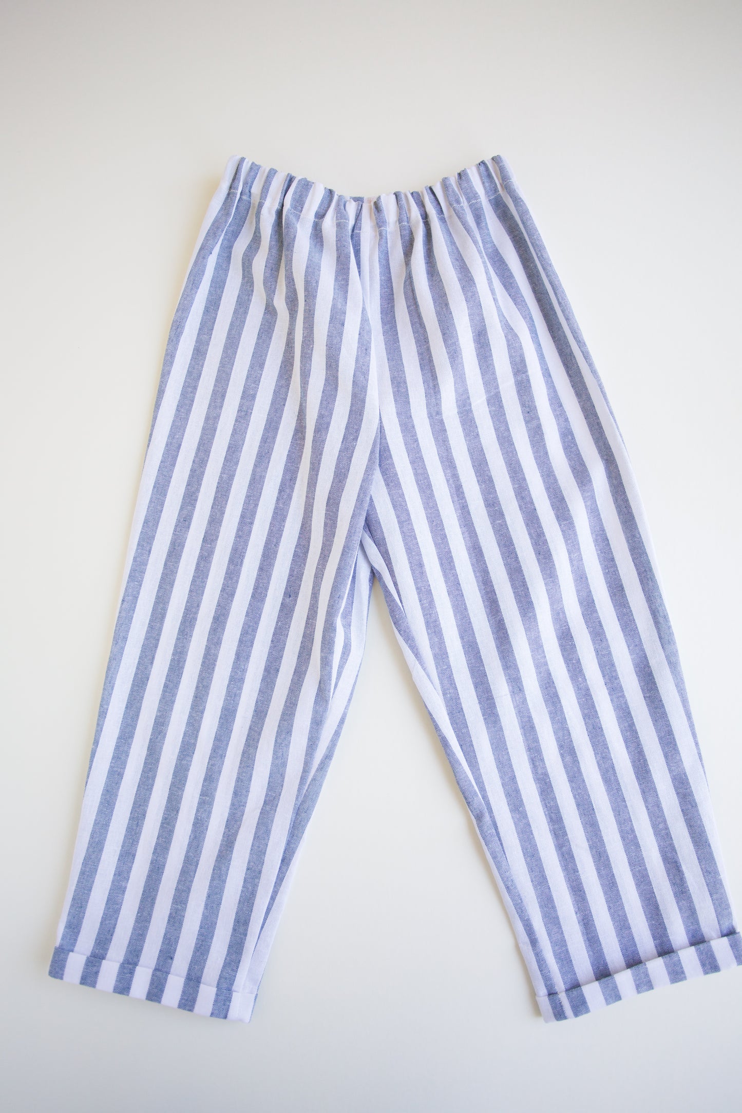 Kid's Blue Pinstriped Pull-On Pants